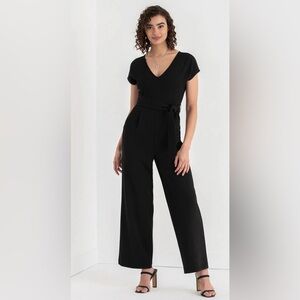 Gap cropped wide leg jumpsuit